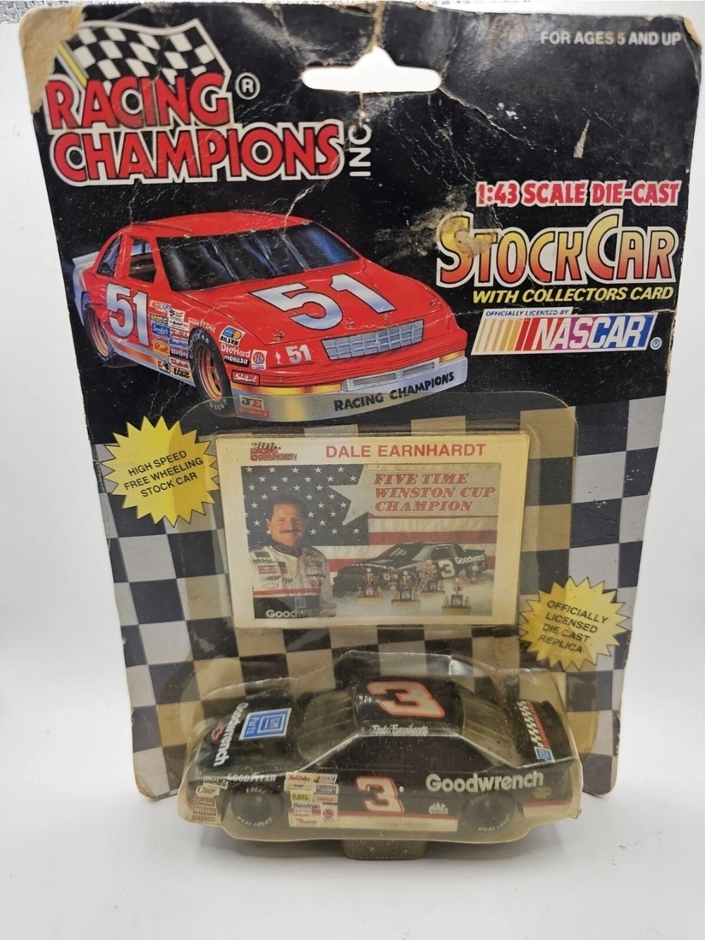 1992 Racing Champions Die Cast NASCAR #3 Goodwrench Dale Earnhardt  1:43 Scale